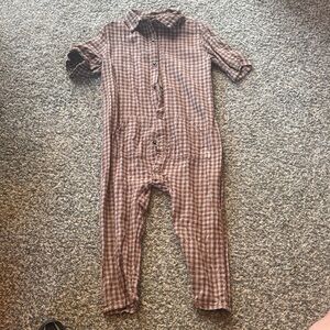 Rylee + Cru jumpsuit - checkered - 4-5T